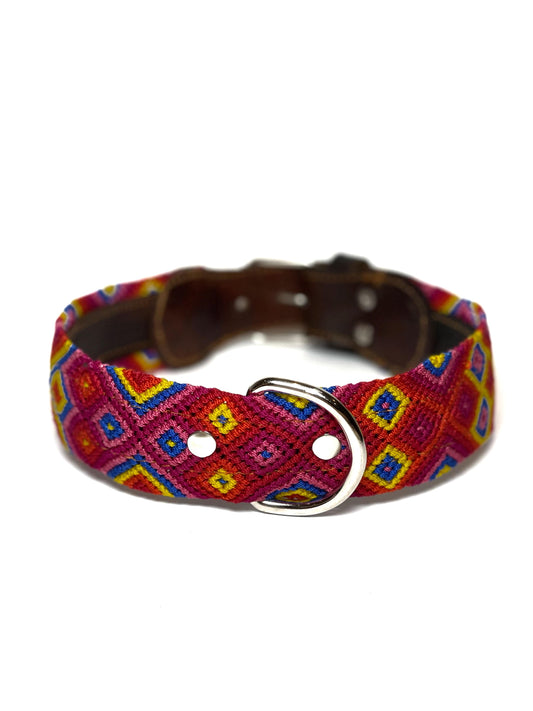 Fuschia Dog Collar Large