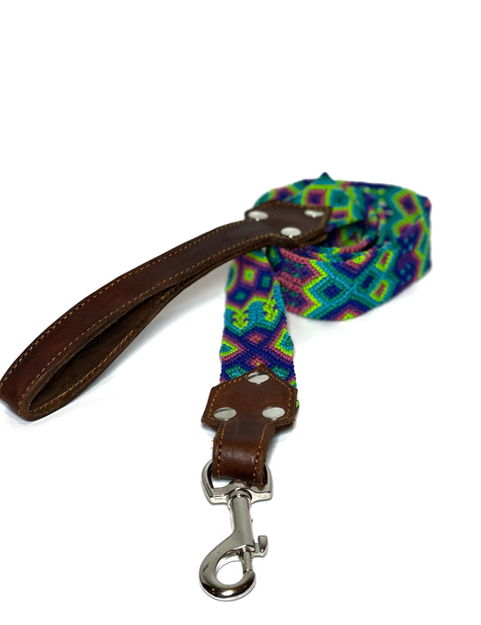 Cyan Dog Leash Medium